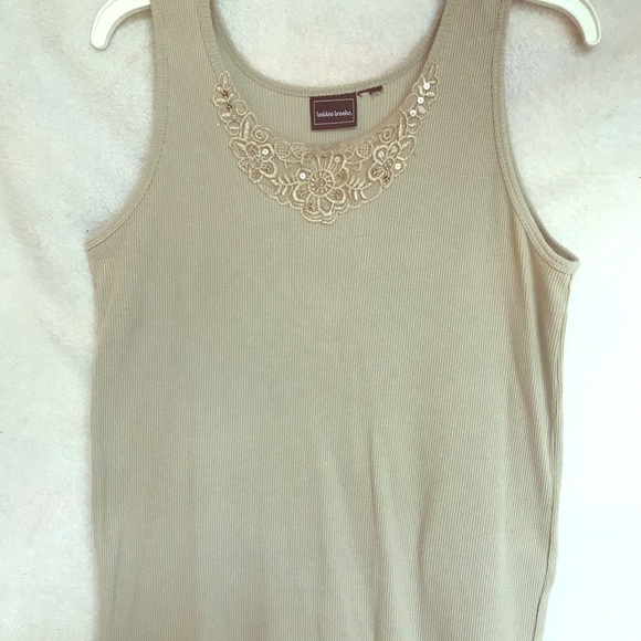 Bobbie Brooks Tops - ***Women’s Cream Colored Vintage Tank Top. ***